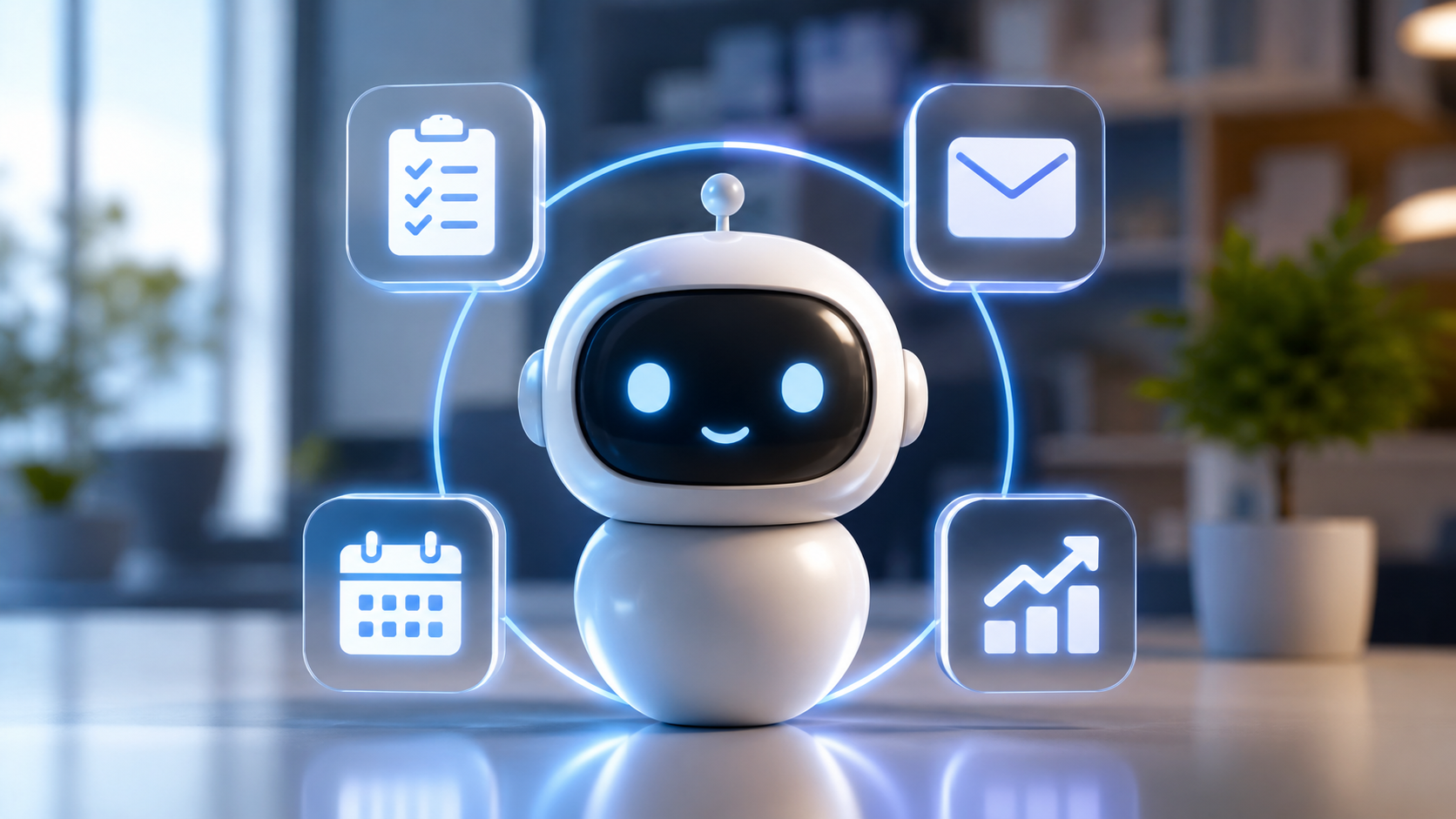 Image showing a robot avatar to depict an AI Agent